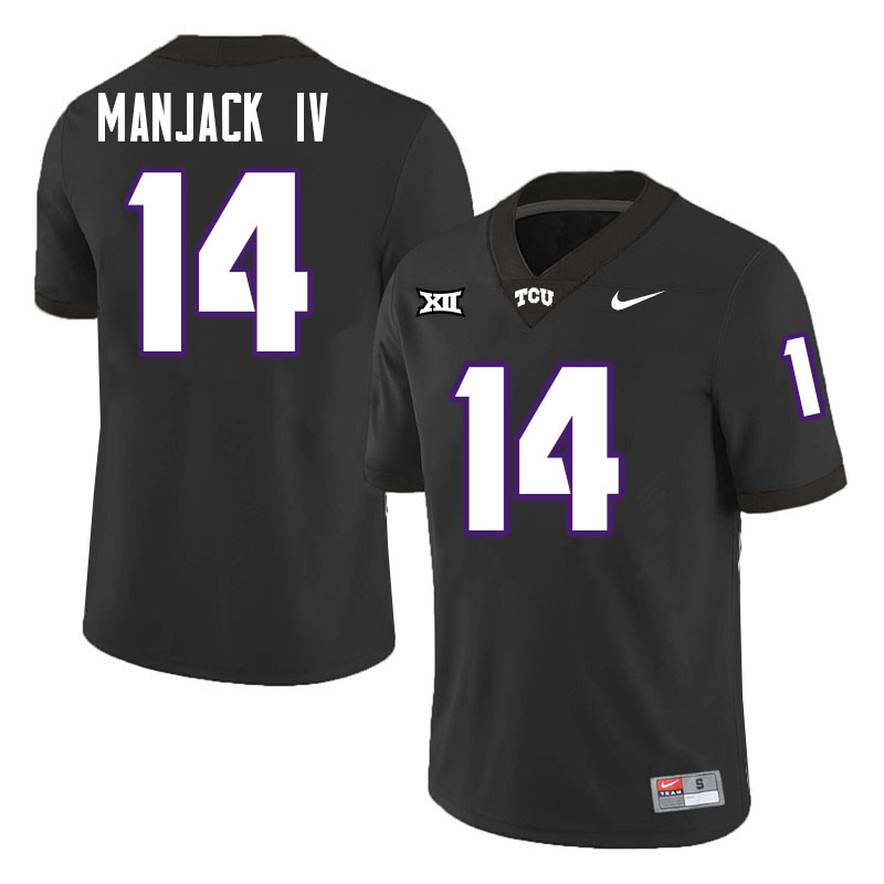 #14 Joseph Manjack IV TCU Jersey,Texas Christian University Horned Frogs Football Jersey-Black